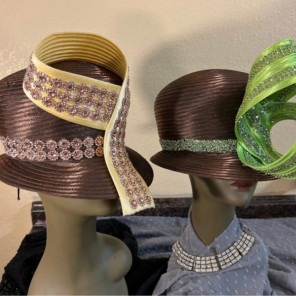 Elegant Black and White Women's Hat - Picture 8 of 12